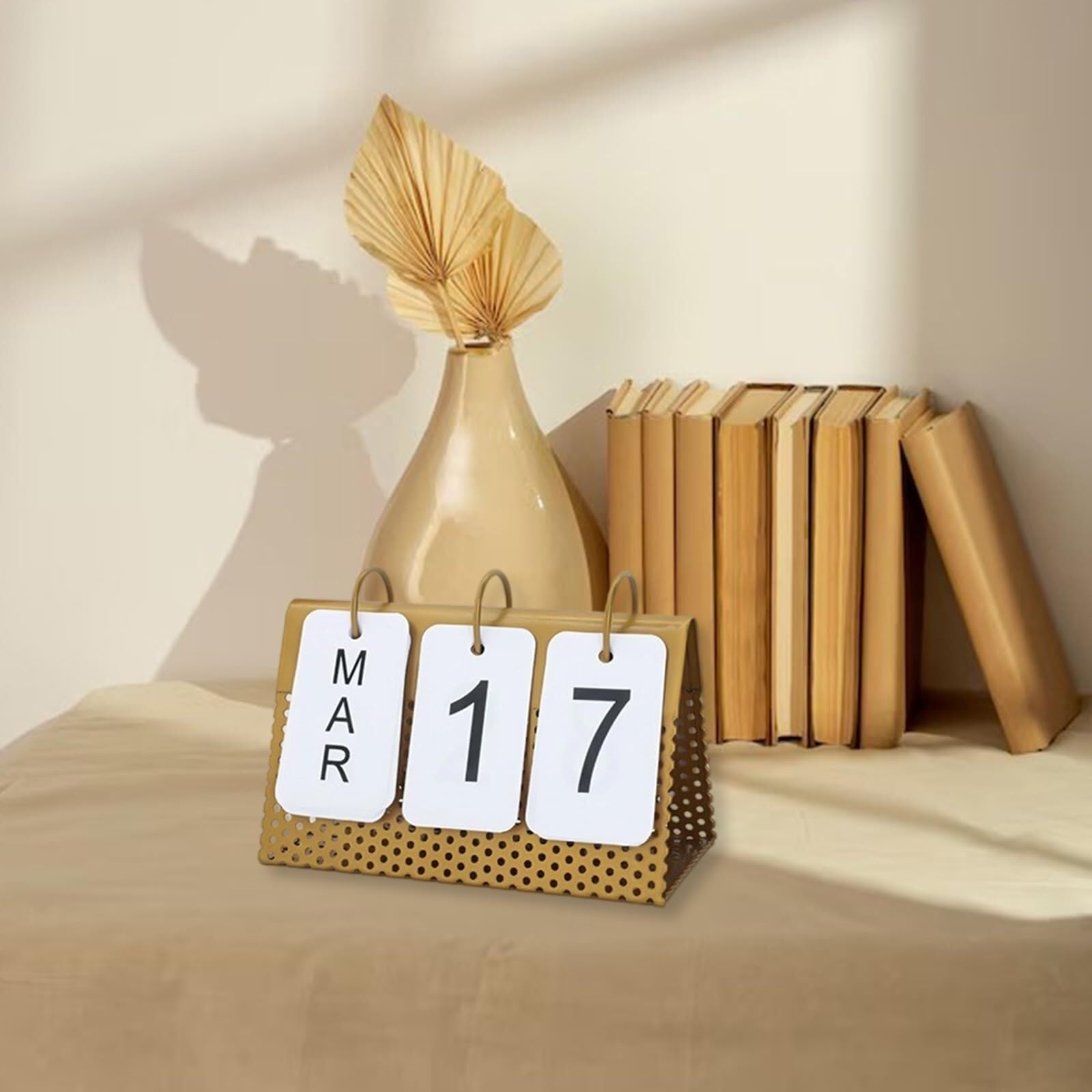 Tischkalender mit Fester Anzeige von Tag und Monat, permanent, für Schreibtisch, Büro oder Kabine