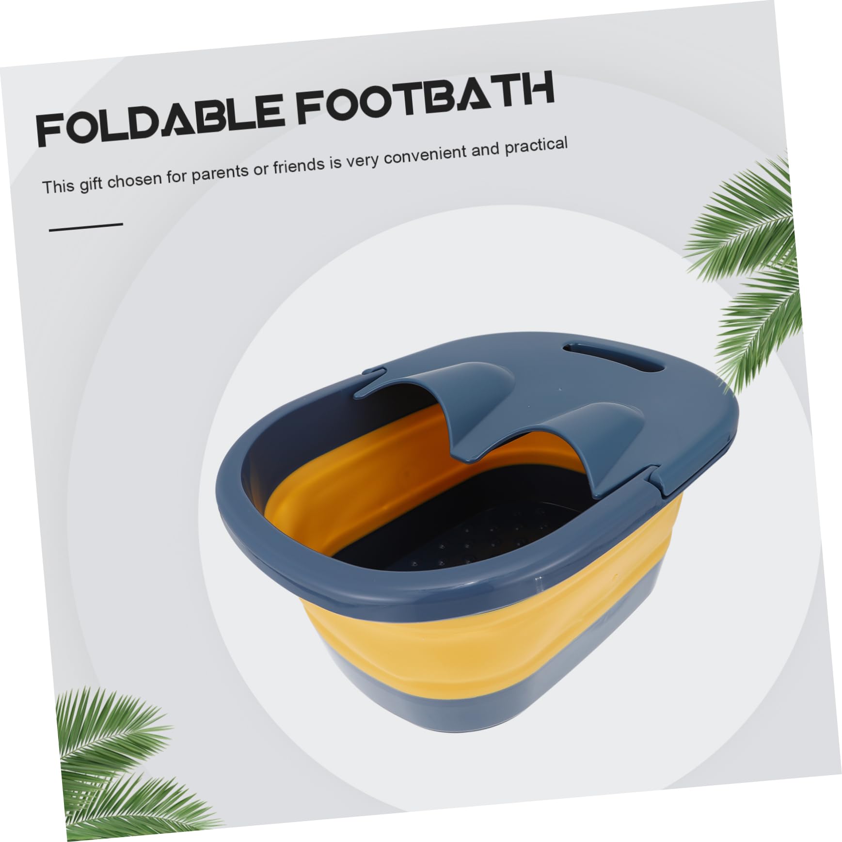 Faltbare Fußbadewanne aus Stabilem Kunststoff Tragbares Fußmassagebecken für Zuhause mit Klappbarem Design für Entspannendes Fußbad und Massage