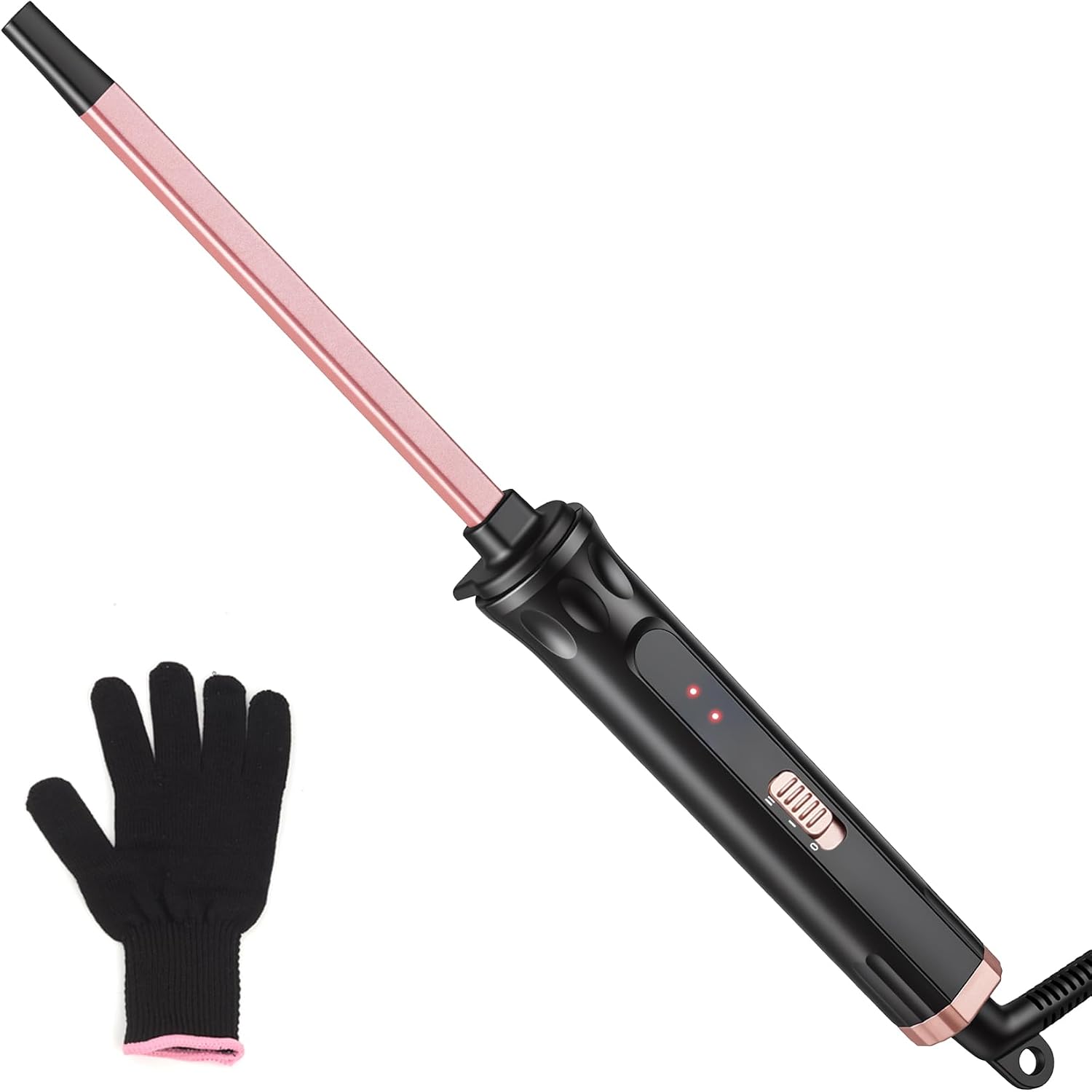 UNOBEY Thin Curling Iron 3/8 Inch Small Curling Iron Wand for Tight Curls