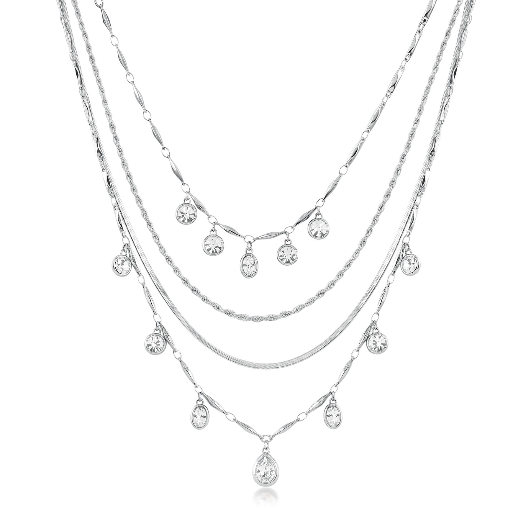 Brosway Collana Donna in Acciaio | Collana Con Cristalli | Collezione Symphonia - BYM203