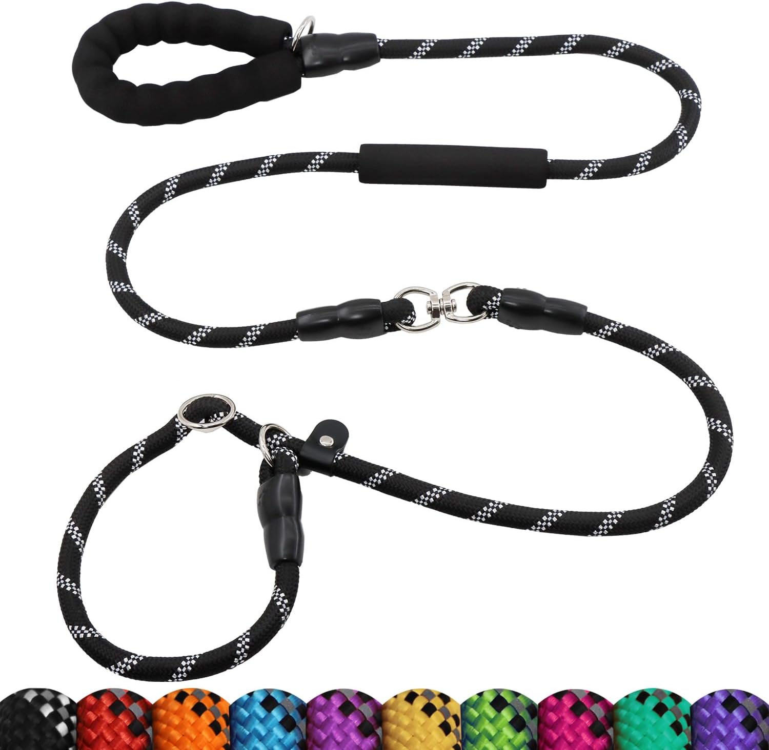 6 FT Slip Lead Heavy Duty Dog Leash Strong Rope Slip Leash