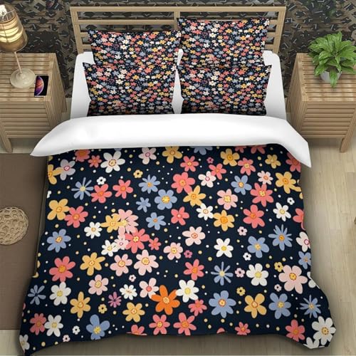 Housse de couette microfibre effet 3D finitions de qualité supérieure