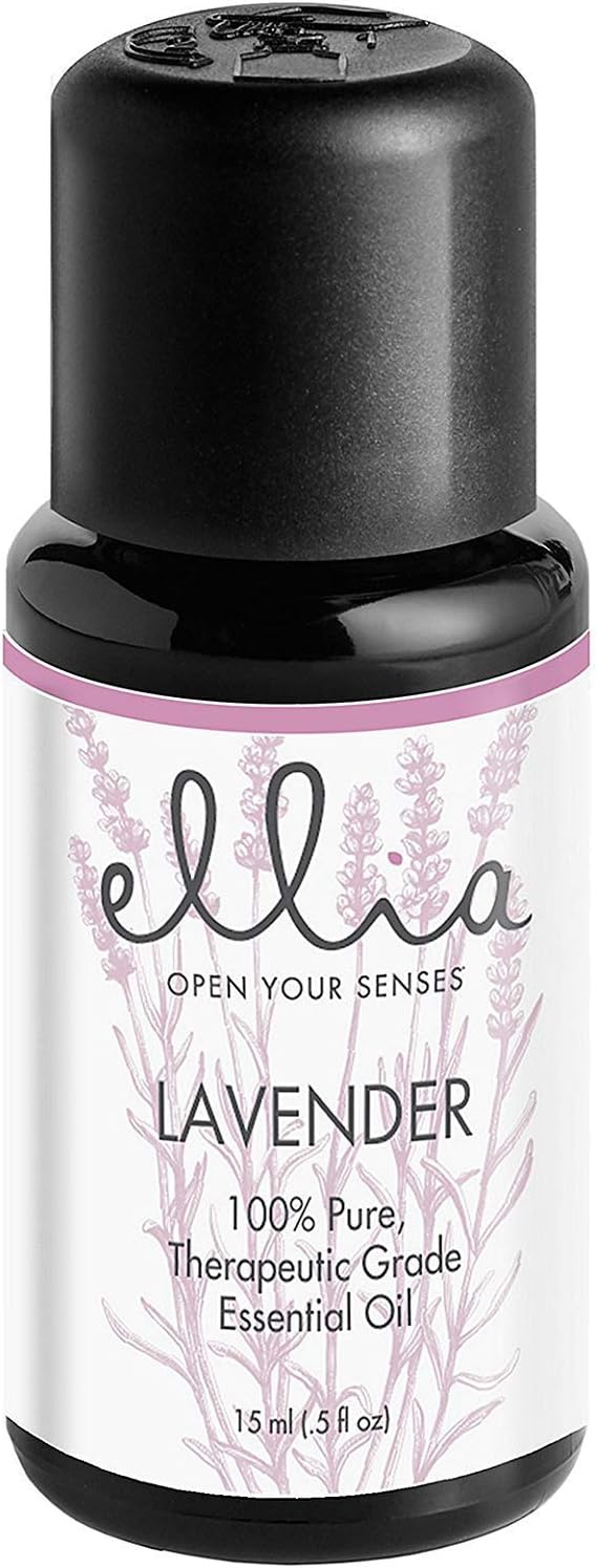 Ellia Lavender Diffuser Essential Oil | 15ml, 100% Pure, Therapeutic Grade