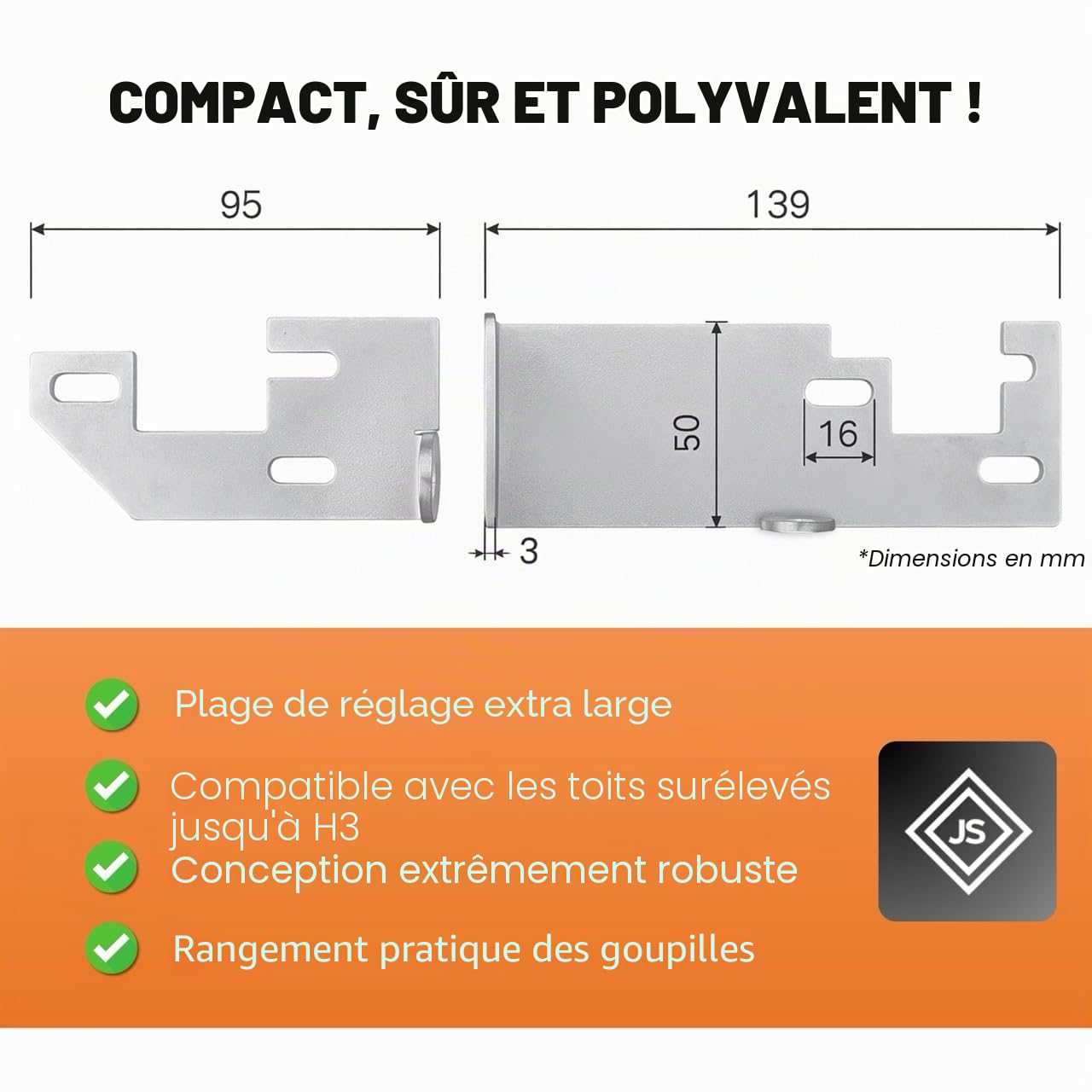 Serrure de porte arrière pour Fiat Ducato, Peugeot Boxer, Citroën Jumper H1, H2, H3, accessoire de camping-car, protection anti-effraction avec goupille rabattable X290, X250