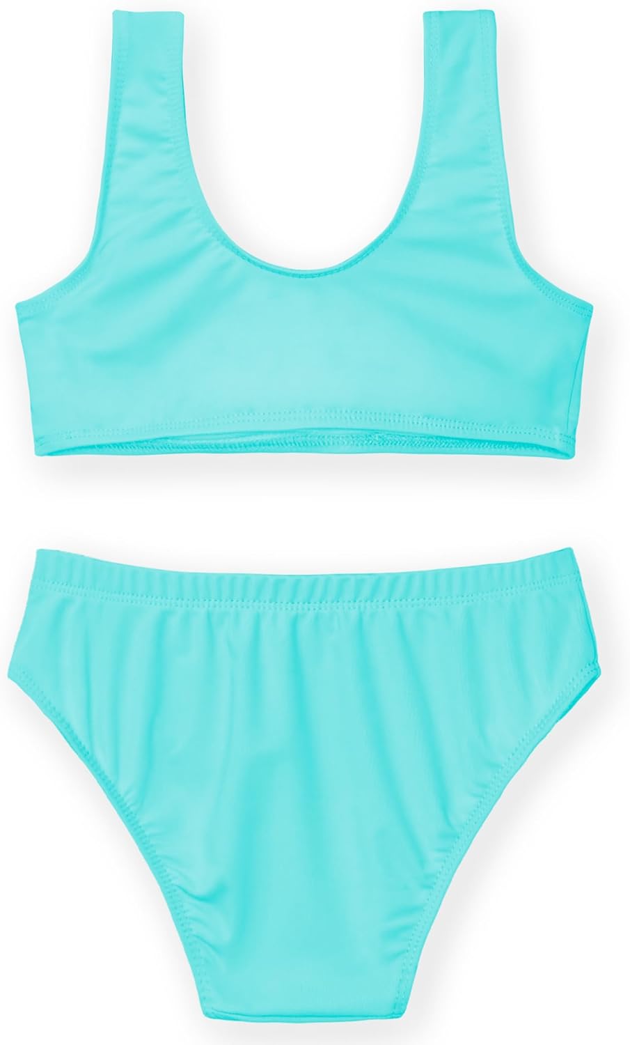 Girls Swimsuits Two Piece Bathing Suits Sport Beach Bikini Sets UPF 50+ Teen Summer Swimwear with Chest Pad - Image 3