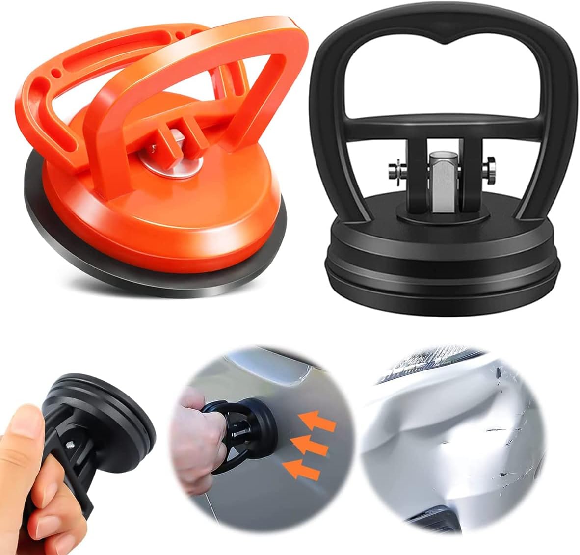 Car Dent Puller, 2 Pcs Suction Cup Dent Puller and Powerful Car Dent