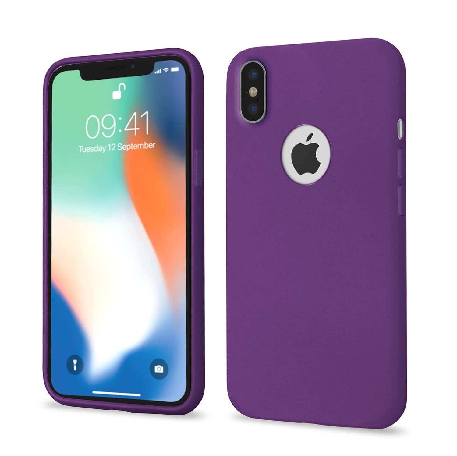 Pikkme iPhone X/Xs Back Cover Full Camera Protection Raised Edges