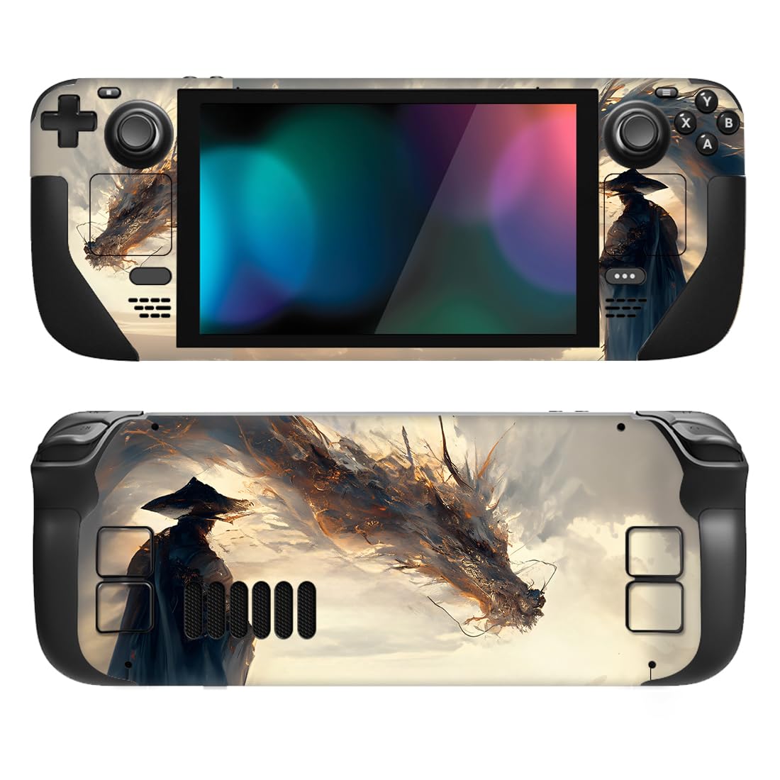 PlayVital Kit de Calcomanía Completa Protectora para Steam Deck LCD - Vinilos Skin Sticker Adhesivo, Pegatinas Personalizadas de Protección para Steam Deck OLED (Amanecer) — view 39