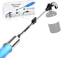 vixflux Propane Weed Torch Burner - 30" Detachable Arm, 45,000 BTU High Heat Jet for Weeds, Snow Melt, Garden & Driveway