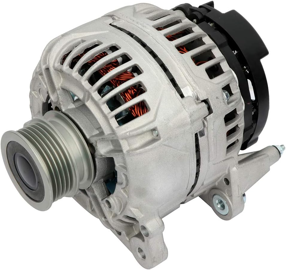 Alternator Compatible with 2005-2009 for Volkswagen for Jetta 2.5L 2006-2009 for Volkswagen for Rabbit 2.5L Alternator High Output Replace 11254