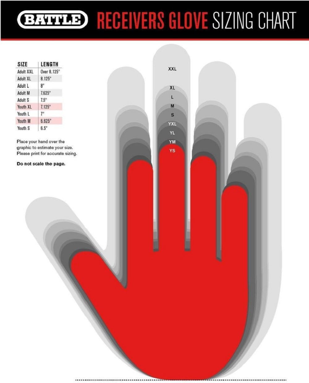 Battle Ultra-Stick Football Gloves – Ultra-Tack Sticky Palm Receivers Gloves – Pro-Style Receiver Gloves : Sports & Outdoors