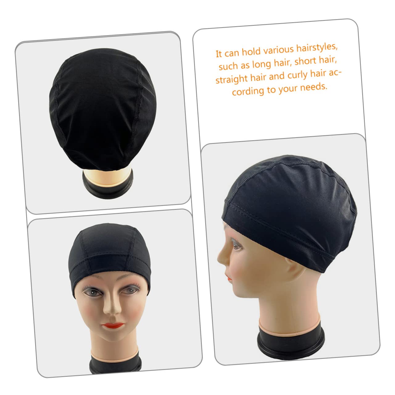 FOMIYES Mesh Wig Caps Women's Wig Caps for Makeup Elastic Wig Net Cap Styling Tool