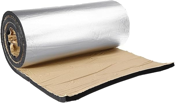 200cmx50cm 5mm-30mm Aluminum Foil Mat Car Hood Engine Firewall Heat Mat Deadener Sound Noise Proof Insulation Deadening30mm