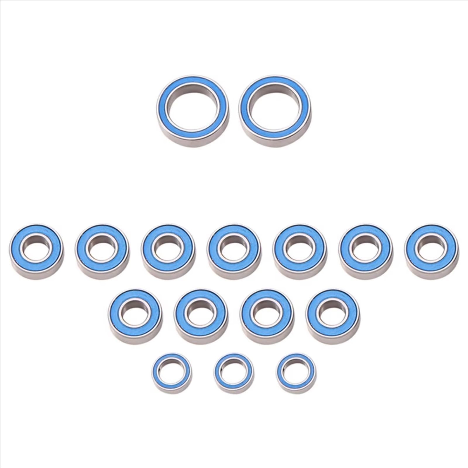 Rodamientos Auto RC para Tamiya CC01 1/10 18 Piezas Kit De Rodamientos De Bolas Sellados De Goma Coche RC Accesorios Y Piezas De Mejora