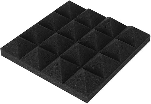 Miniatura 4 de 6 paneles acústicos de espuma insonorizada, diseño piramidal, de alta densidad y resistentes al fuego, para estudio de recodificación de oficina en