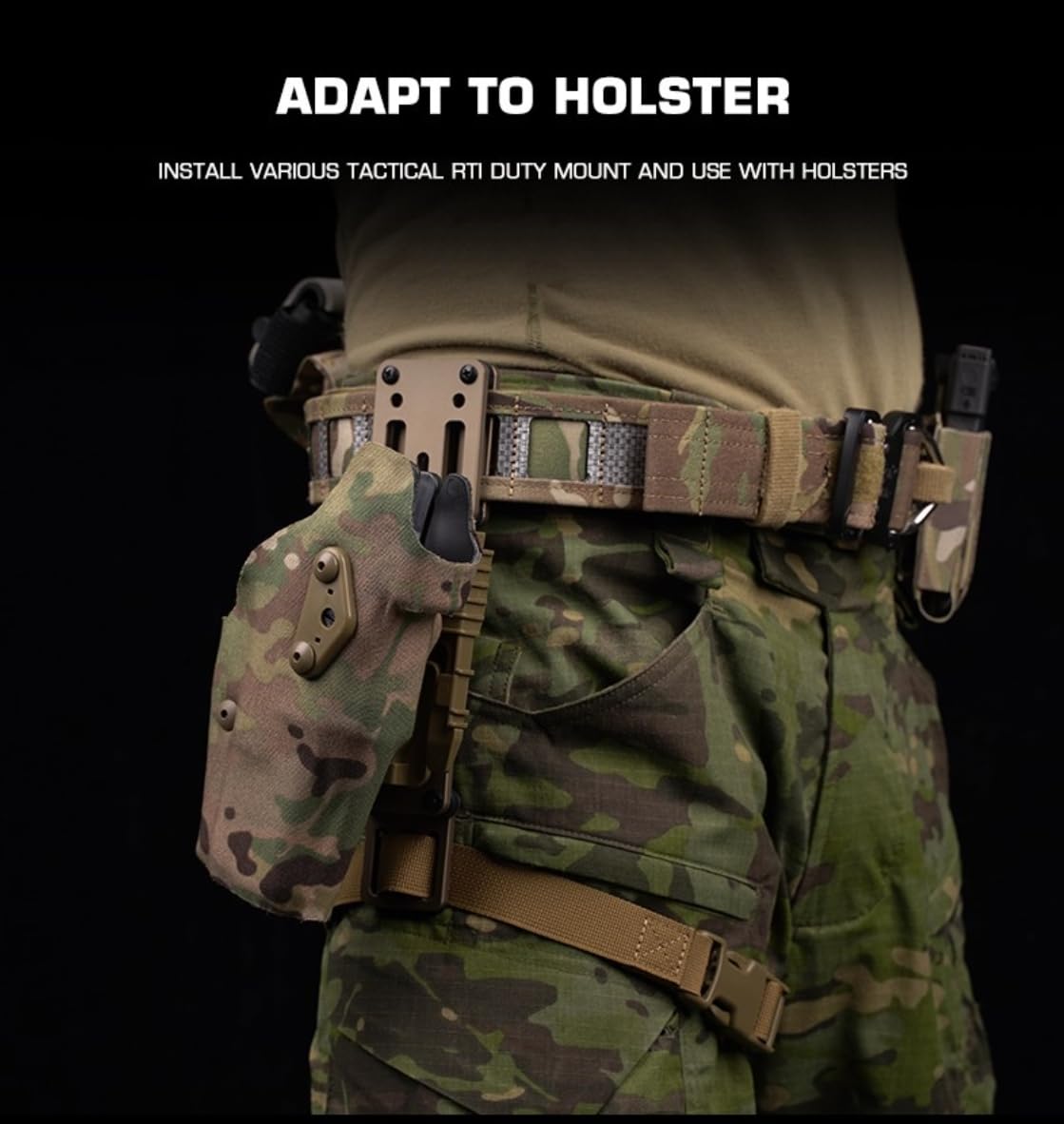 Peminkoo MOLLE wojskowy taktyczny specjalny pas bojowy 1,8 cala z klamrą szybkiego zwalniania MOLLE, torba na ładowarkę Airsoft, paski 3 w 1 dla mężczyzn