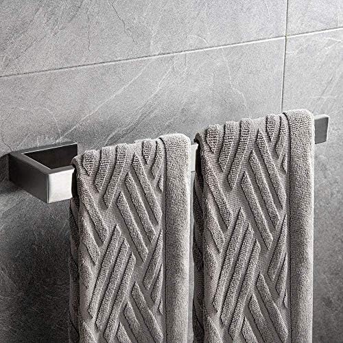 Towel Rack Towel Racks Stainless Steel Wall-Mounted Towel Rack for Kitchen Perforated Towel Ring for Bathroom 35CM