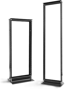 22U 2 Post Open Frame IT Network Server Relay Rack 600LB Capacity (22 U)