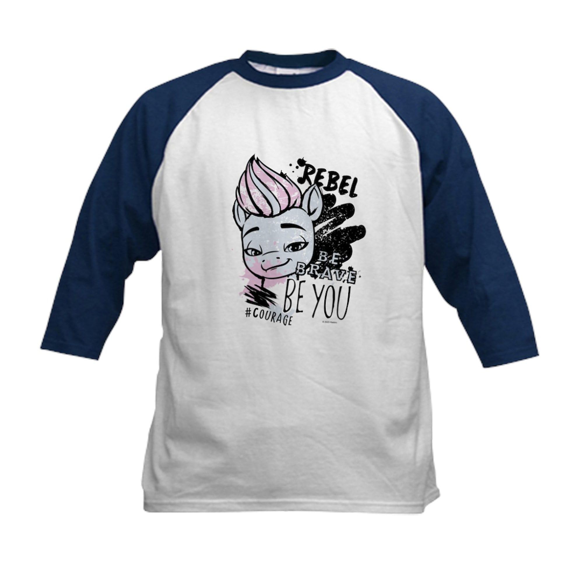 CafePress MLP Be You Baseball Jersey Kids Cotton Baseball Jersey, 3/4 Raglan Sleeve Shirt Navy/White