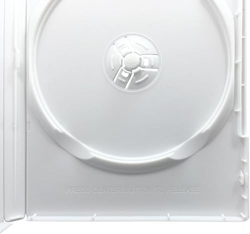 Miniatura 2 de CheckOutStore Premium - Estuche para 1 disco único estándar de DVD de 14mm, Blanco, 10