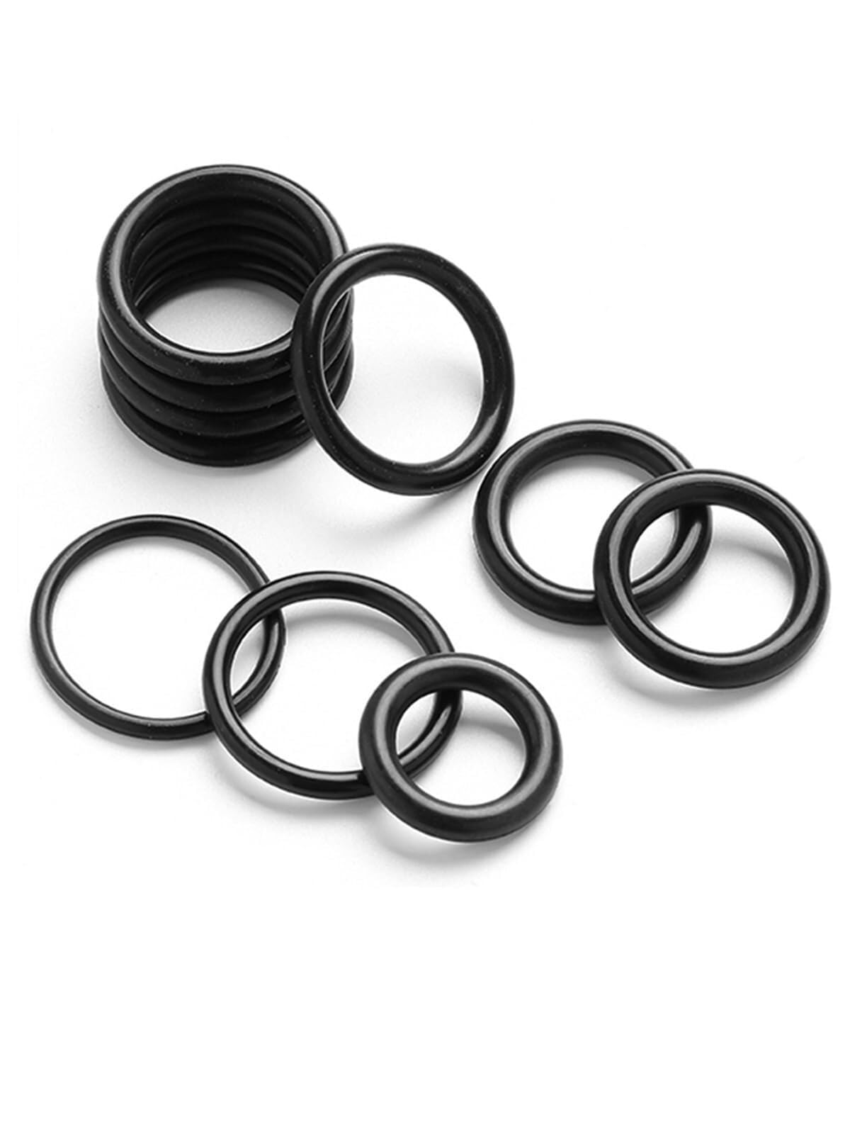 Kit de joints toriques CS 1.9mm NBR, bague d'étanchéité en caoutchouc ID 1.2-20mm, machine hydraulique résistante à l'huile à haute température, rondelle universelle,Matériau Fiable(ID 1.2mm)