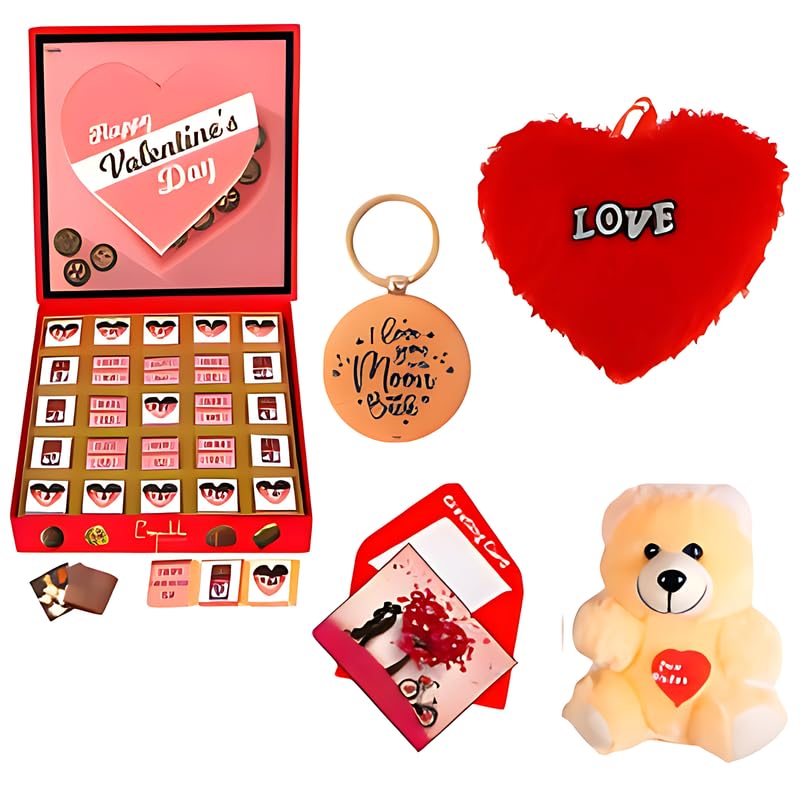 “Chocolate Bliss – Luxurious Gift Box of Premium Truffles, Bars & Sweets” (25PC COMBO)-image-16
