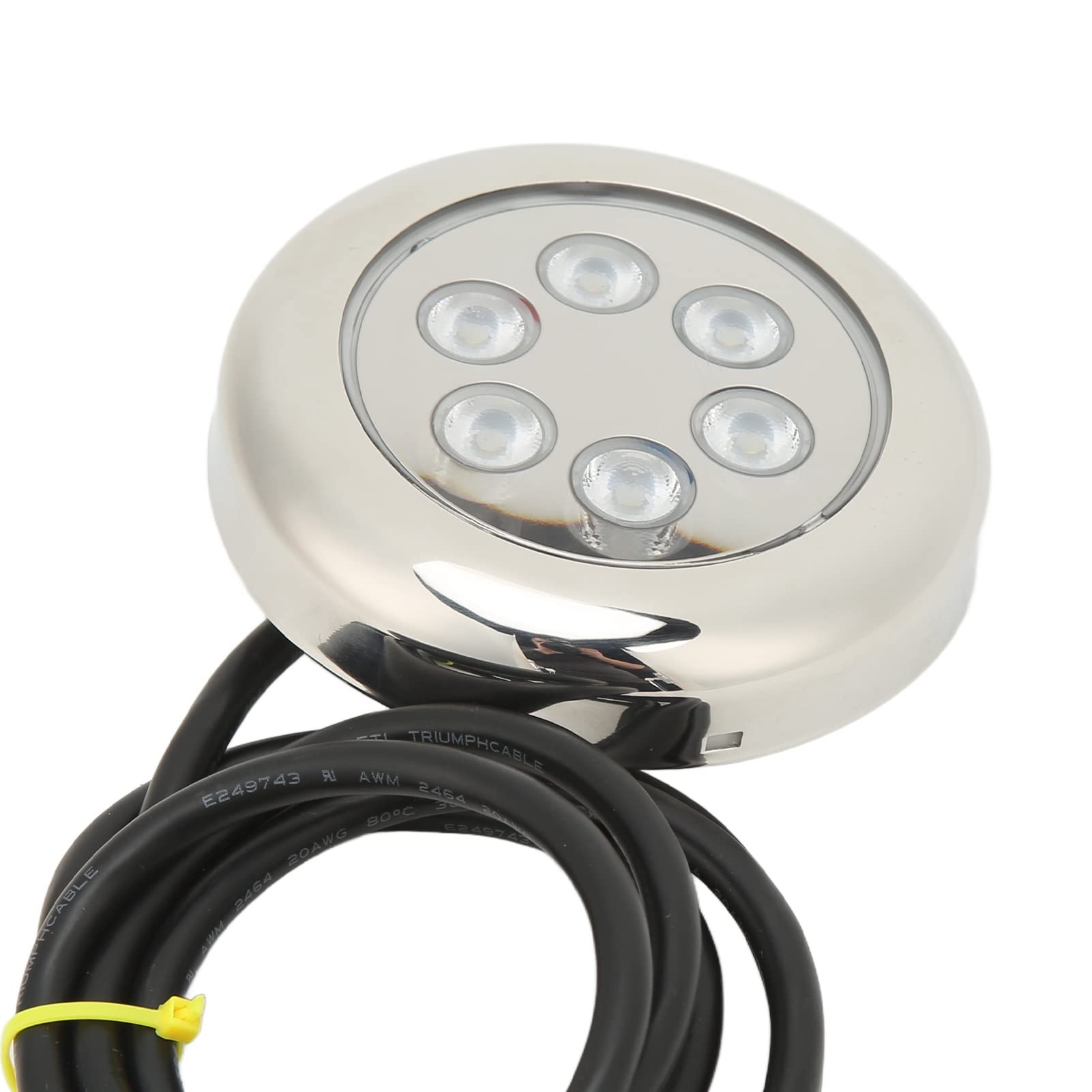Ausla Luce di Poppa Marina, 12V-24VDC 6 LED Luci per Barche Impermeabili Luci di Navigazione 90 Mm per Pontone Barca Pesca Kayak Barca a Vela Bass Boat Nave (RGB)