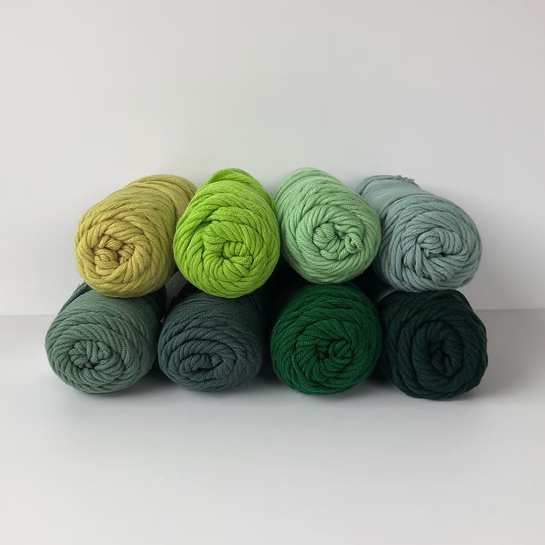 Bolas de 100g/200g de hilo de tufting surtido,hilo de tufting de la serie de colores degradados,juego de hilo mixto de fibra acrílica para tejer,ganchillo,bola de hilo profesional de 8 hebras
