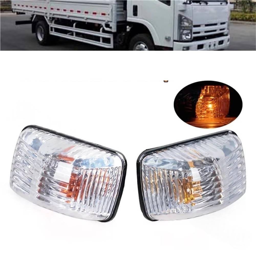 intermitentes laterales LED dinámicos Luz De Señal Giro, Lateral Coche, Marcador, Lámpara Puerta 24V Para, Para Isuzu, Camión 700p(1 Left and 1 Right)