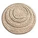 iDesign Spa Microfiber Round Accent Shower Rug, Bath Mat for Master, Guest, Kids' Bathroom, Entryway, 24" x 24" - Beige