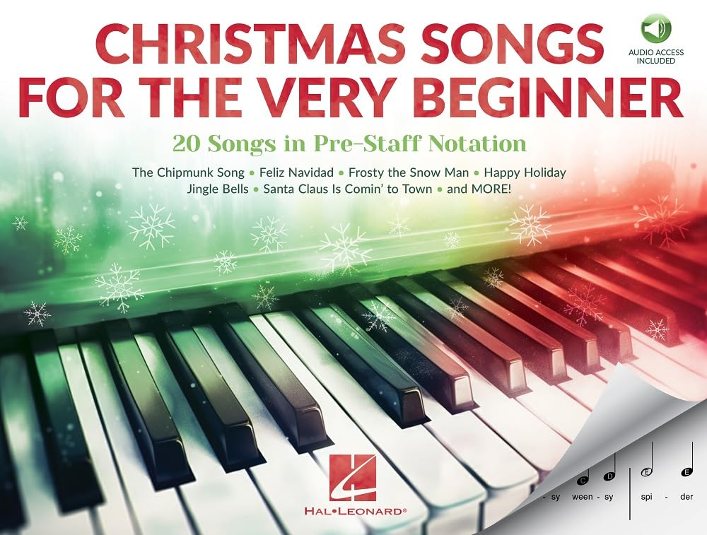 Christmas Songs for the Very Beginner. Piano Solo. Includes Audio Online: 30 Songs in Pre-Staff Notation