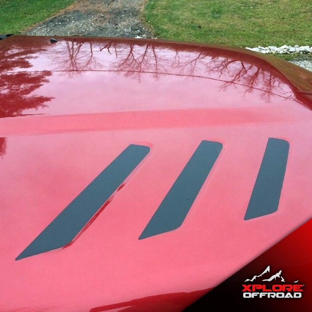 XPLORE OFFROAD - Ram 2500 & 3500 Hood Vent Insert Decals | 2010-2019 | Matte Black | Both Sides