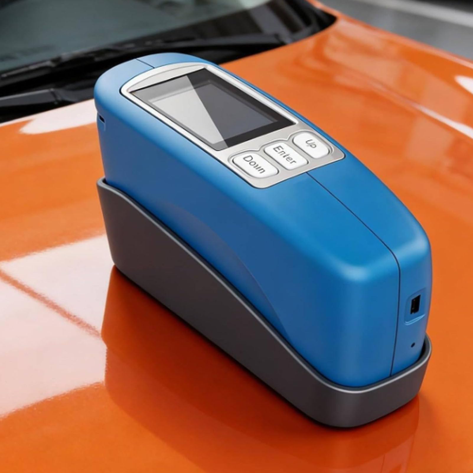Oiyekntd Portable Gloss Meter with 20/60/85 Degree Digital Angles for Precise Gloss Measurement in Paint and Plastic Building Materials CS300S