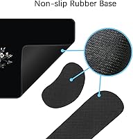 Vista 77 de MIBITRI Juego de alfombrillas para mouse y teclado, alfombrilla de mouse extendida para juegos + soporte ergonómico para reposamuñecas para teclado