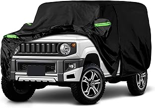 Car Cover Compatible with Suzuki Jimny (3 Doors) 1998-2024, Waterproof Breathable Car Cover