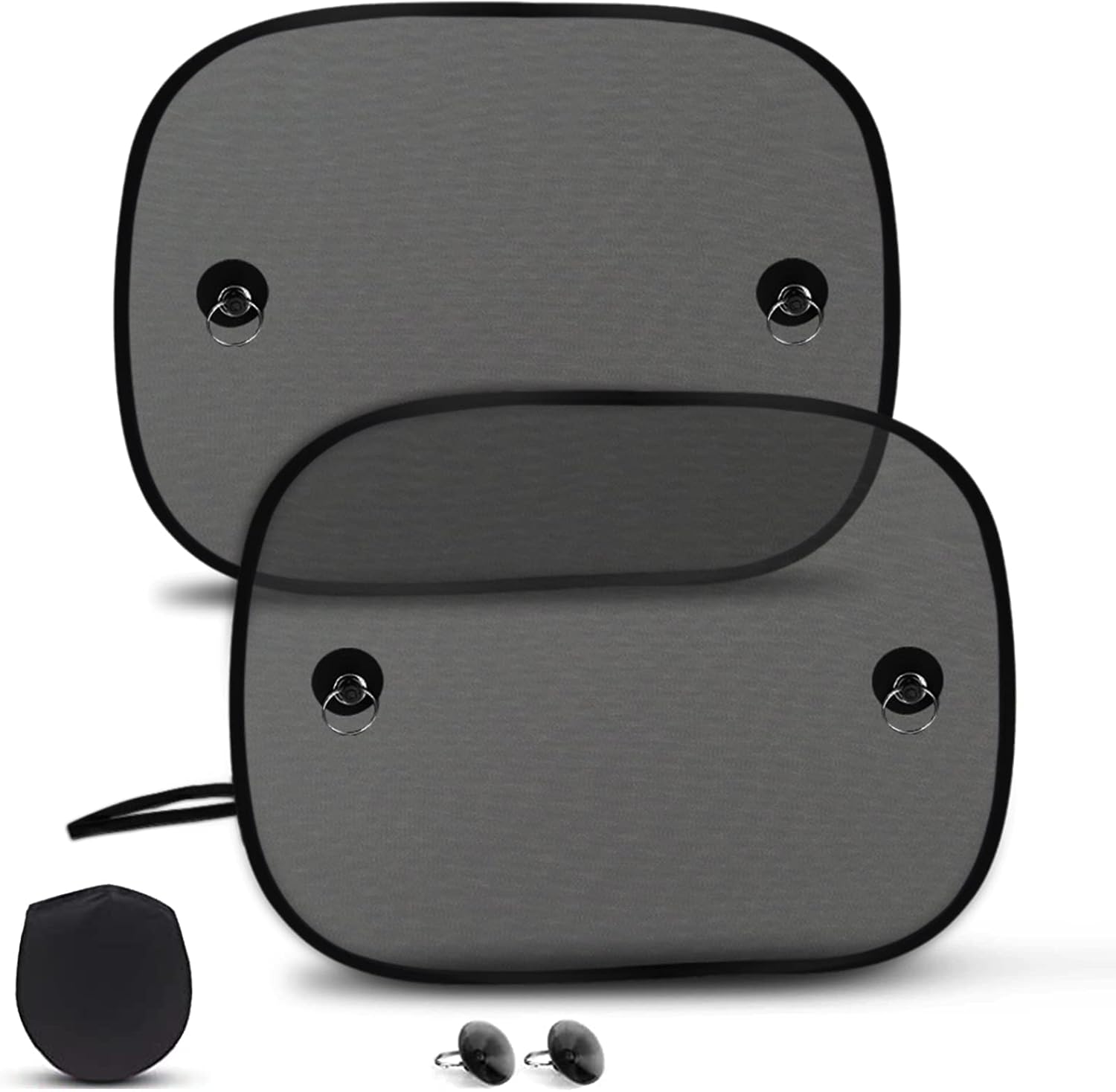 FRECOO Tendine Parasole Auto Bambini, Universali Parasole Auto per Bambini Blocchi Raggi UV nocivi Calore abbagliamento Parabrezza per neonati, bambini e animali domestici 48 x 32 cm (2 pezzi) - Immagine 1