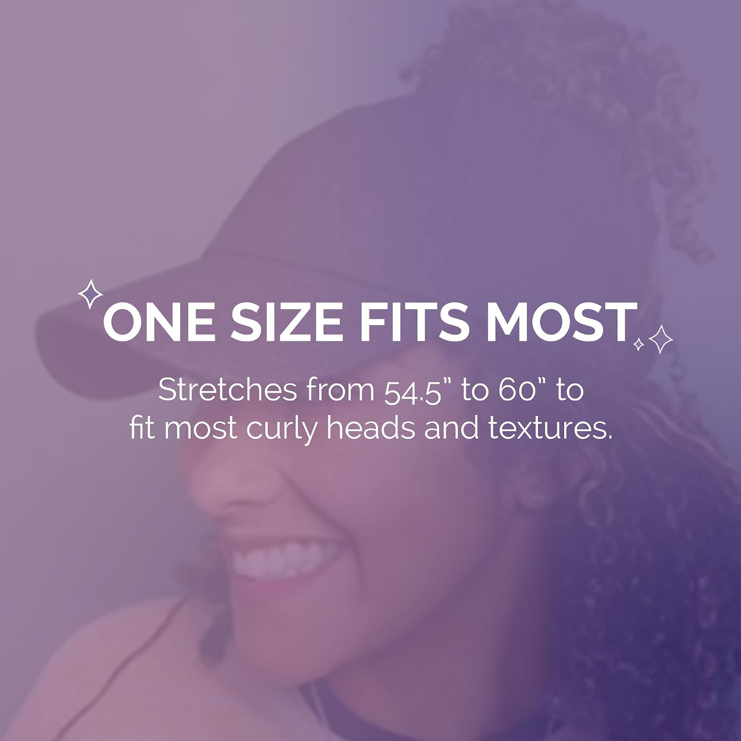 Curl Keeper Badazz Backless Curl Cap – Flexible, Open-Back Cap Perfect for Natural Curly Hair, Messy Buns & Ponytails