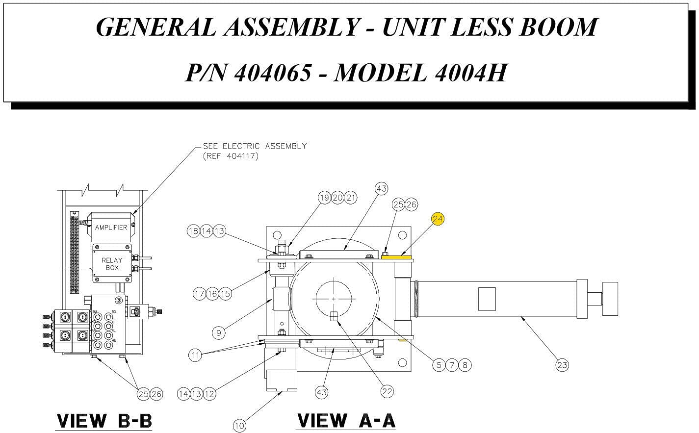 Auto Crane KB PIN WDMT Boom Cylinder A