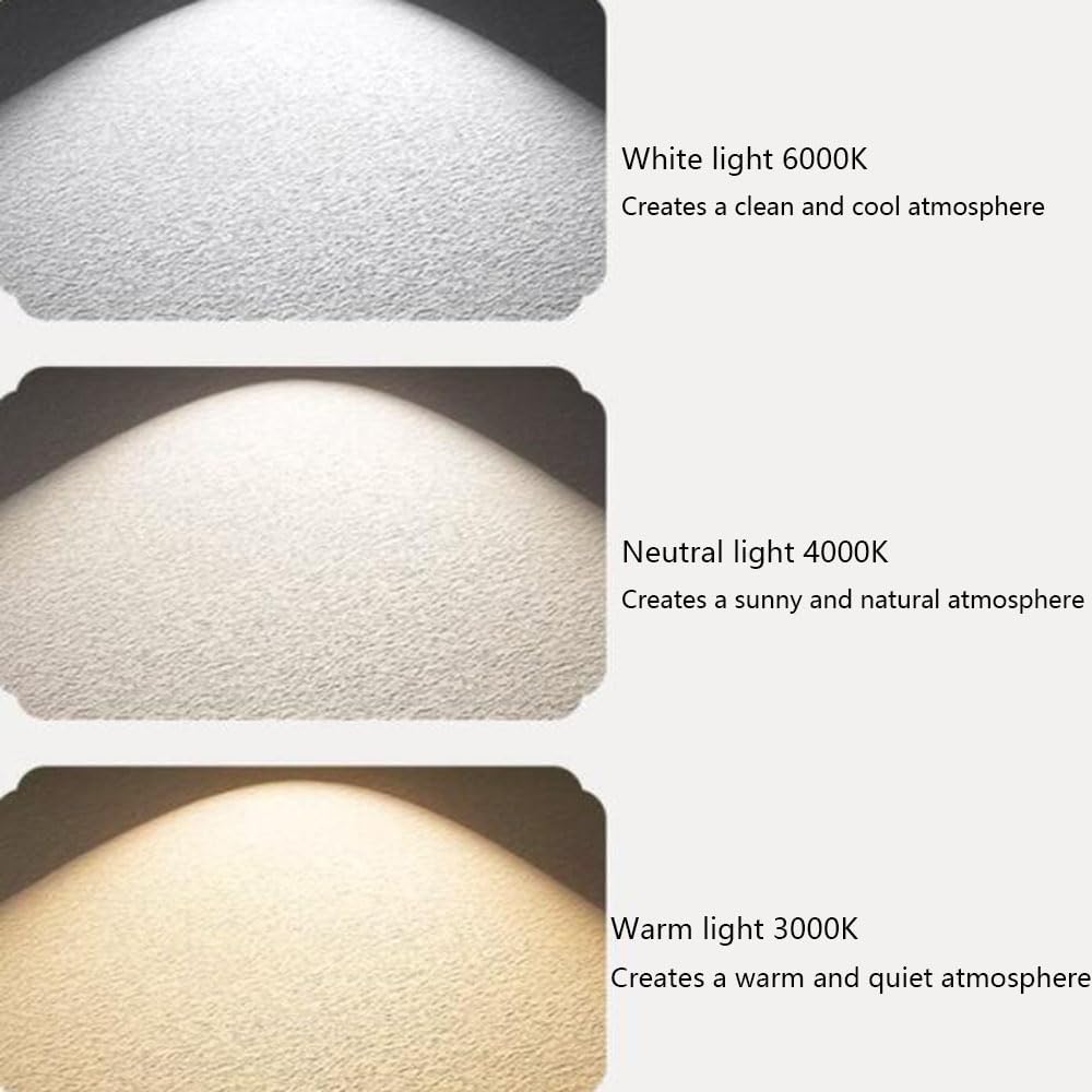 Children's Room Ceiling Light Nordic Wood Ceiling Lamp Semi-Recessed Installation Ceiling Lamp Fixture Three-Tlight Flat Lamp for Lounge Hallway Home Office Porch(45Cm)/ Color/55Cm