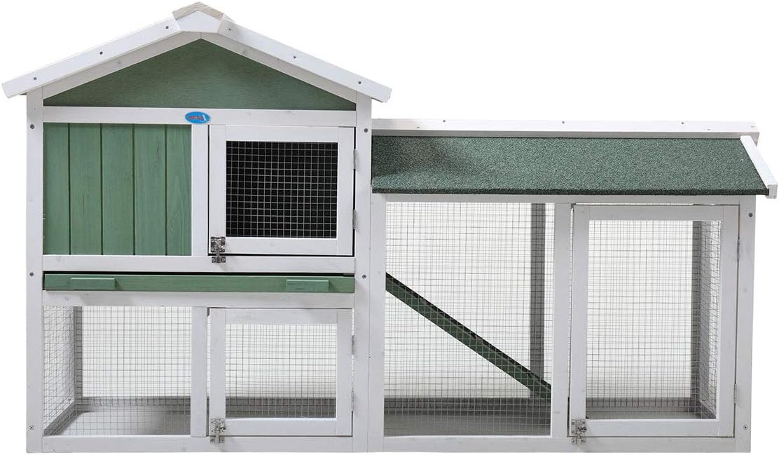 6ft Coach House Double Storey Rabbit Hutch Guinea Pig Hutch Cheapest