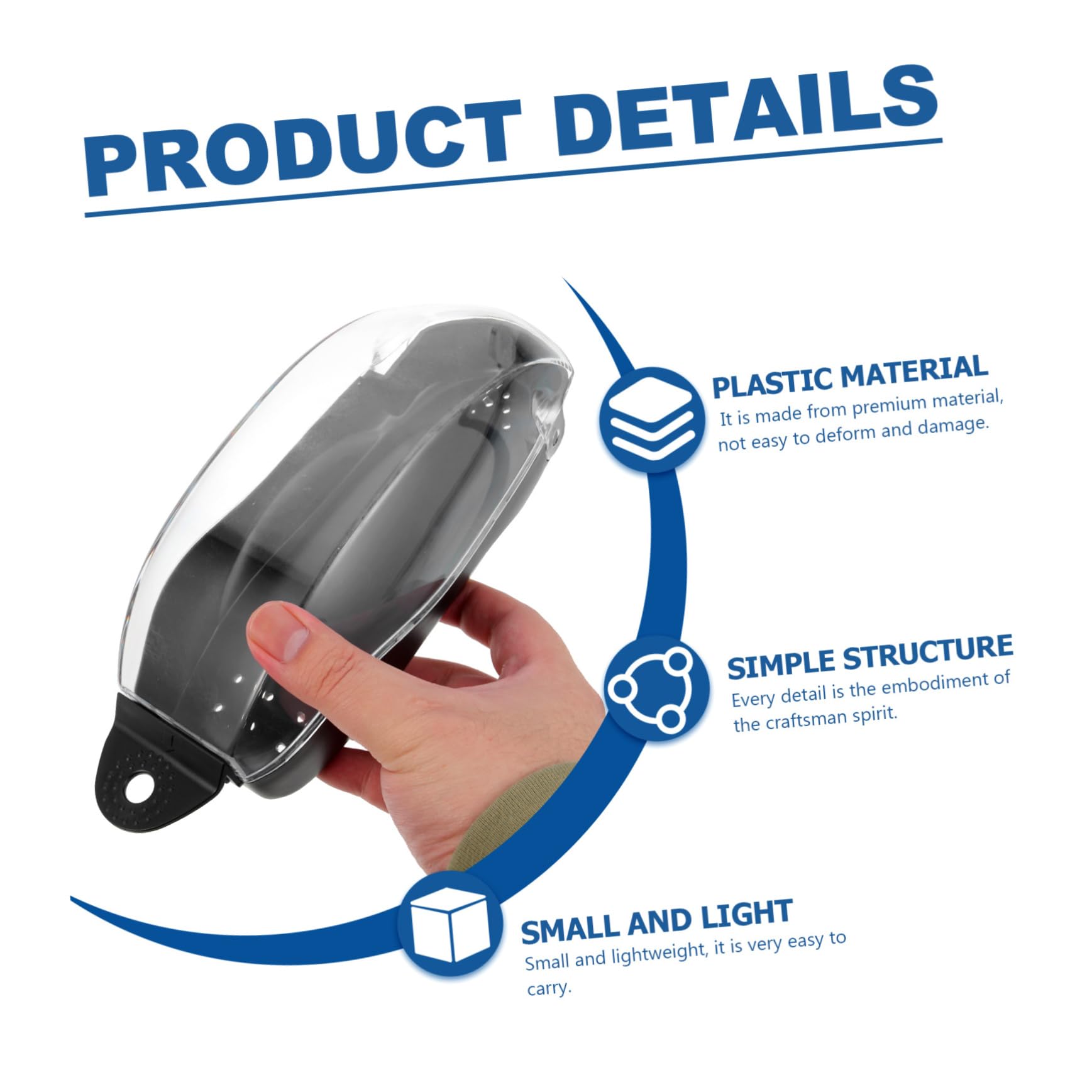 Ipetboom 3pcs Swim Goggle Case Nearsighted Goggles Storage Box Lightweight Carrying Cases Swim Team Portable Boxes