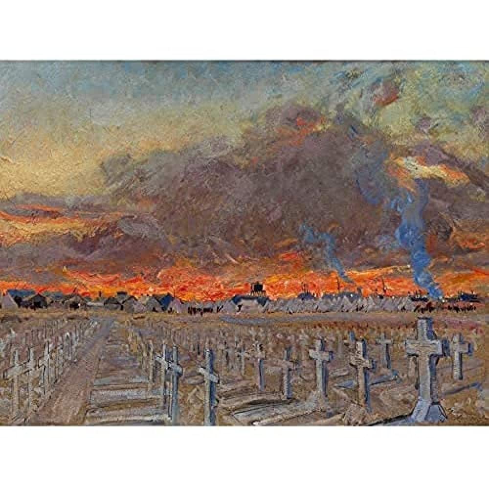 Dugdale Graves Kantarah Last Day 1918 WWI Painting Art Print Canvas Premium Wall Decor Poster Mural