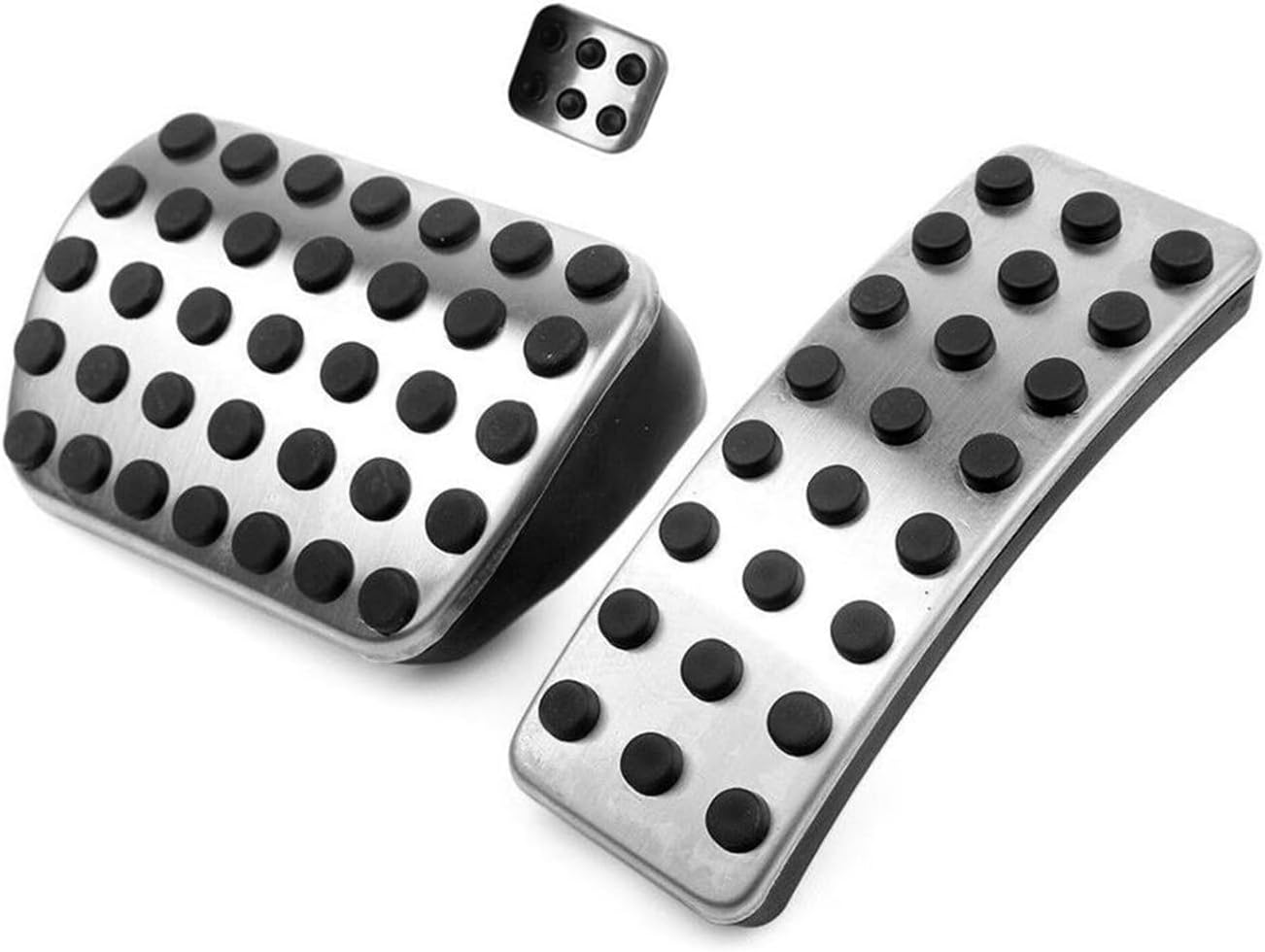 Steel Sport Brake Pedal Pad Cover Compatible With Mercedes Benz AMG A B CLA GLA ML GL R Class W176 W245 W246 W251 W164 W166 X164 X166 C177(Gray)