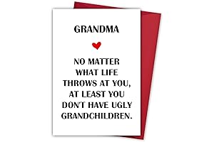 Mothers Day Gift Card - Unique & Funny Gift Ideas Perfect for Grandma, Nana