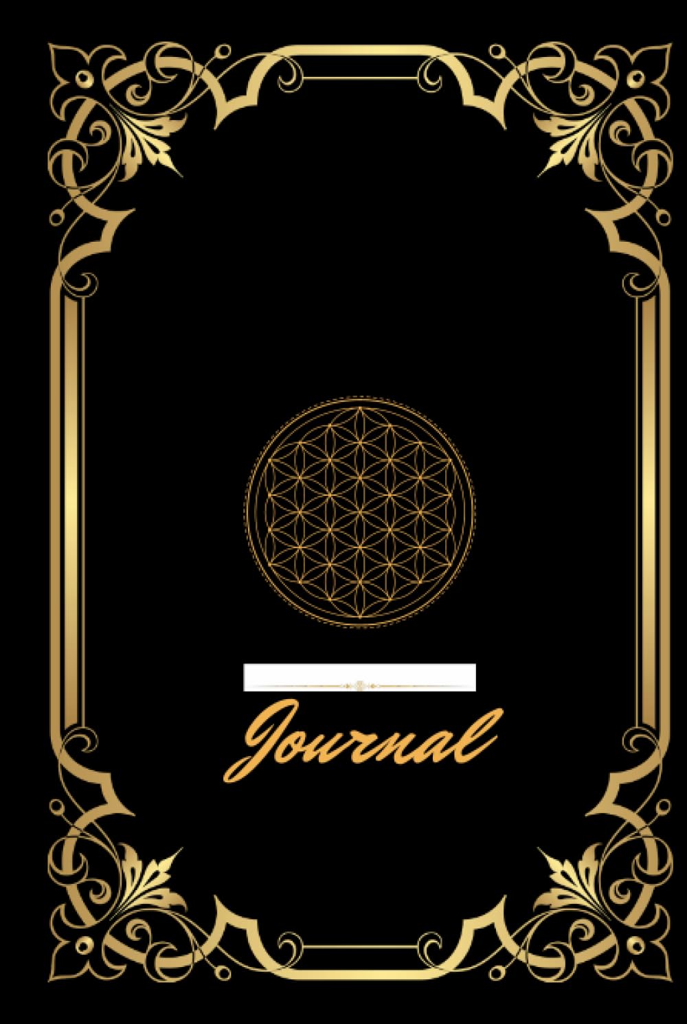 Sacred Geometry Notepad: Inspiring Creativity and Clarity: 120 Blank Lined Pages, Unleash Your Ideas on the Canvas of Divine Proportions, the Seed of LIFE Pattern, Black/Gold Cover