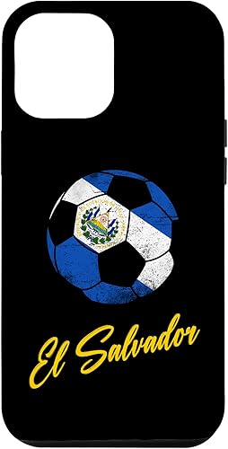 iPhone 12 Pro Max El Salvador, Balón de Fútbol de El Salvador, Bandera de El Salvador. Funda