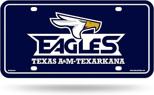 Miniatura 220 de NCAA etiqueta de metal para auto, negro