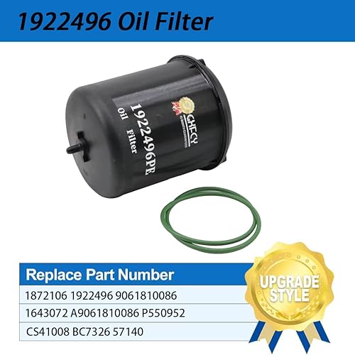 Miniatura 5 de EKZFAZA Filtro separador de agua y combustible 2277129, filtro de aceite 1948921, kit de filtro de aceite 1922496, separador de agua de filtro de