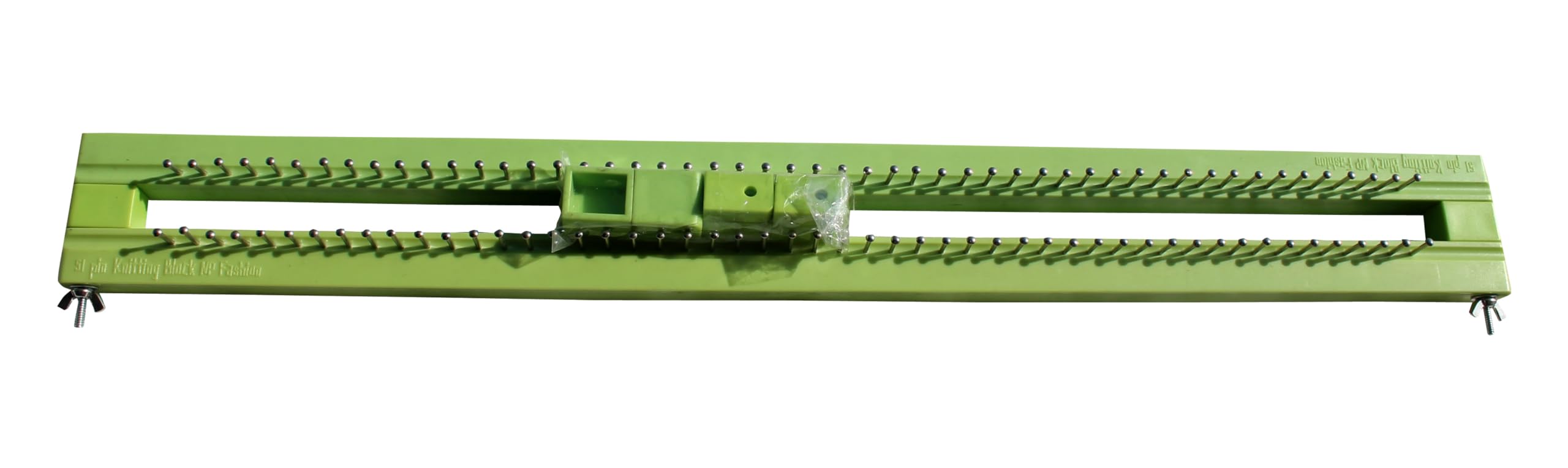 Full Funk Finish Square Plastic Block Knitting Loom Green 26