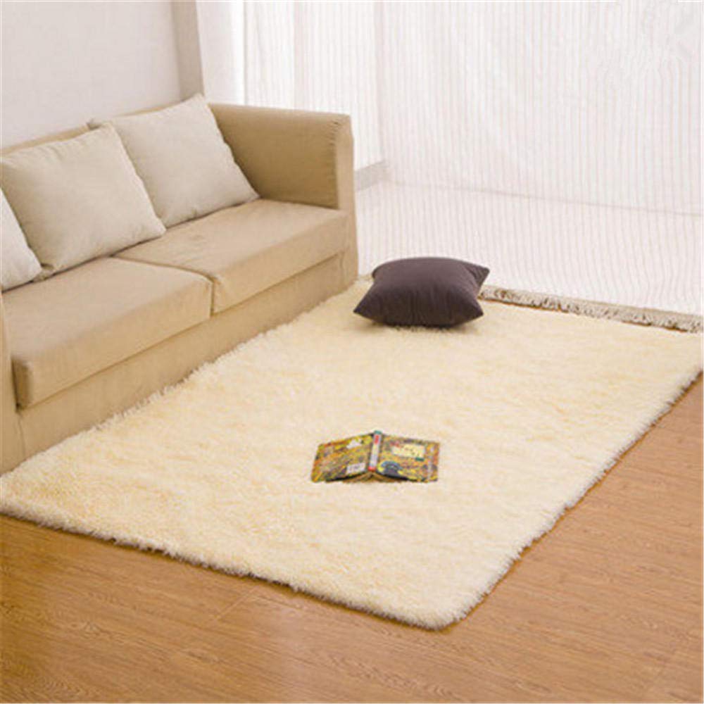 Tapis de chambre doux fini le sol froid grace au tapis de sol epais en polyester